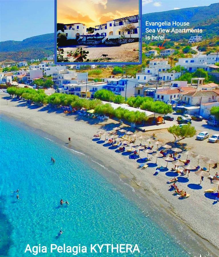Evangelia House Sea View Apartments Agia Pelagia  외부 사진